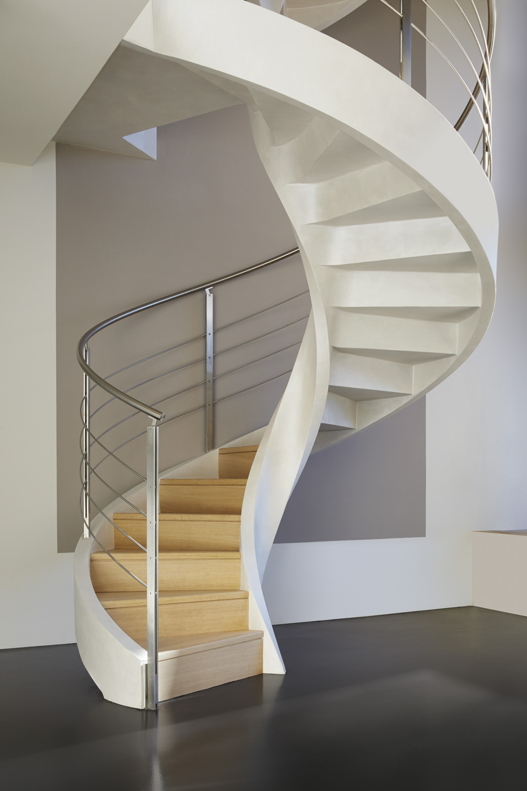 Helicoidal staircase concrete Eli Ca 04
