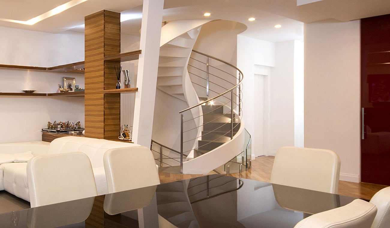 Professional spiral staircase and innovative helicoidal stairs Scala a chiocciola design