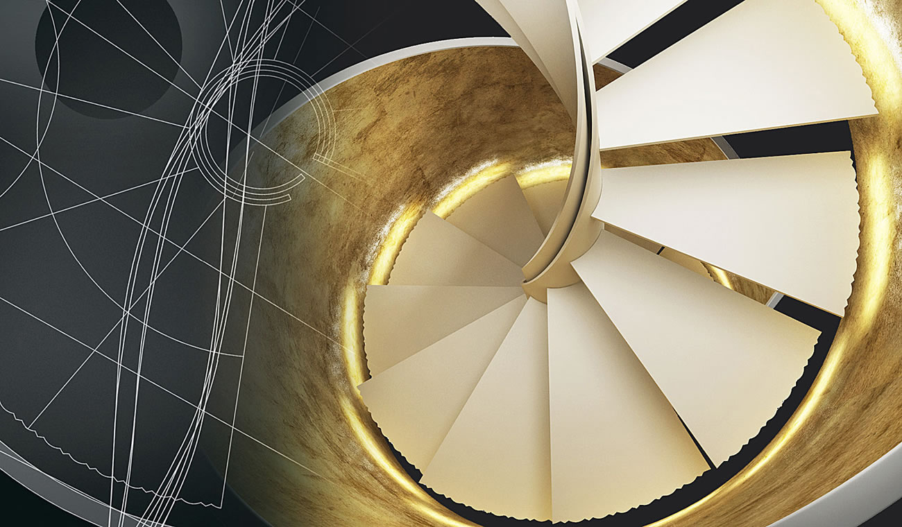 Scala elicoidale: il fascino di una scala progettata su misura