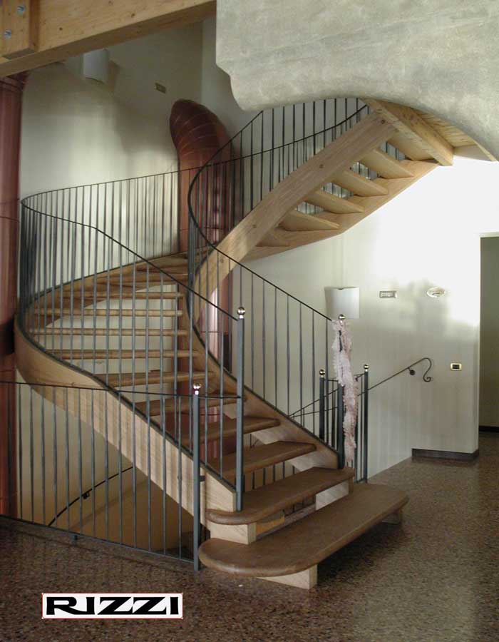 Маршевая деревянная лестница - STL 01